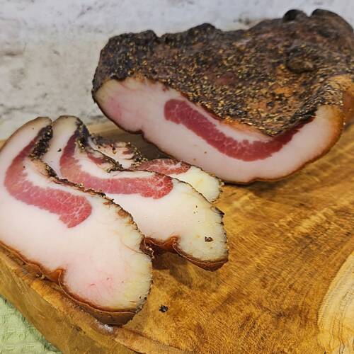 guanciale italiano autentico mejilla de cerdo curada