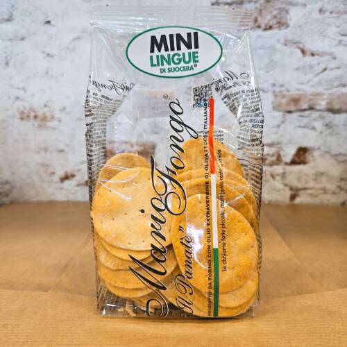 Bolsa de aproximadamente 100 grs. Paquete de galletas tipo pan, ideales para untar.