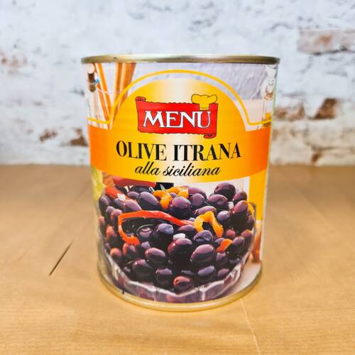 Aceitunas negras al estilo siciliano