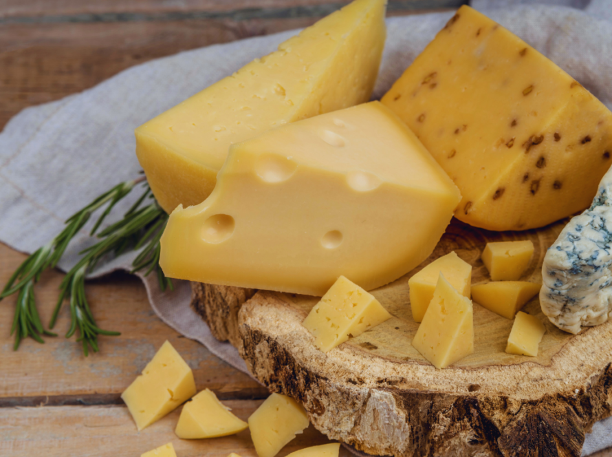 Tabla de queso italiano DOP auténtico con selección de quesos artesanos