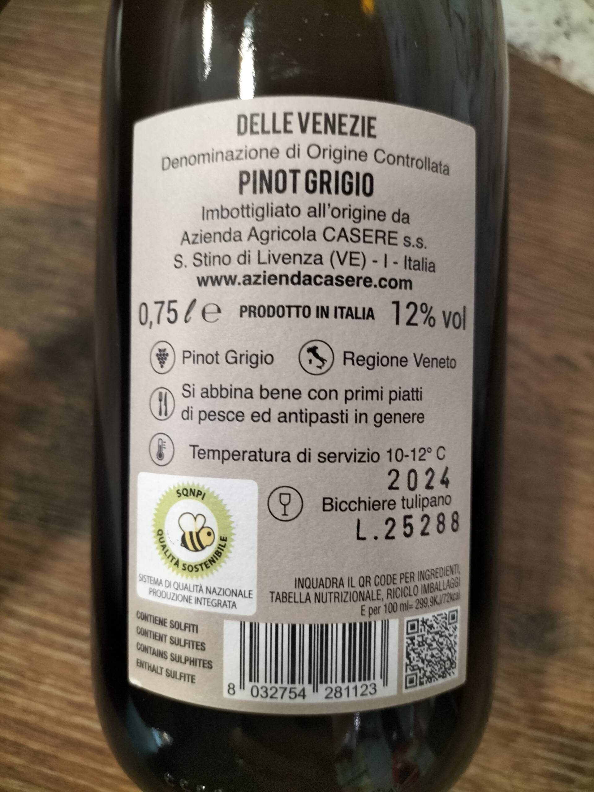 Pinot Grigio delle Venezie Casere | Vino Blanco - Imagen 2